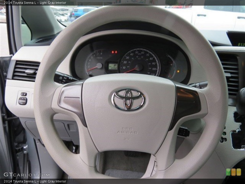 Light Gray Interior Steering Wheel for the 2014 Toyota Sienna L #102149996