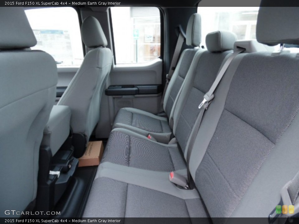 Medium Earth Gray Interior Rear Seat for the 2015 Ford F150 XL SuperCab 4x4 #102153317