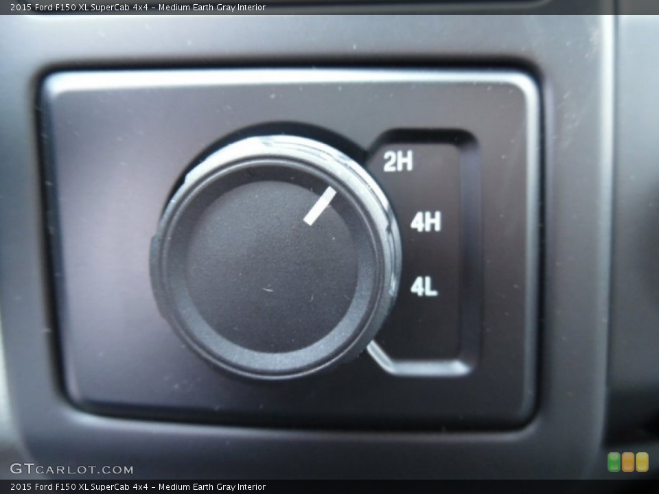 Medium Earth Gray Interior Controls for the 2015 Ford F150 XL SuperCab 4x4 #102153440