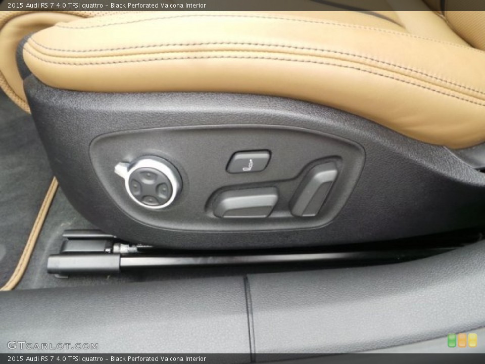 Black Perforated Valcona Interior Controls for the 2015 Audi RS 7 4.0 TFSI quattro #102158006