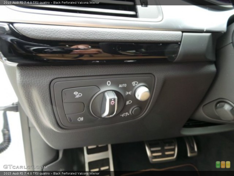 Black Perforated Valcona Interior Controls for the 2015 Audi RS 7 4.0 TFSI quattro #102158045