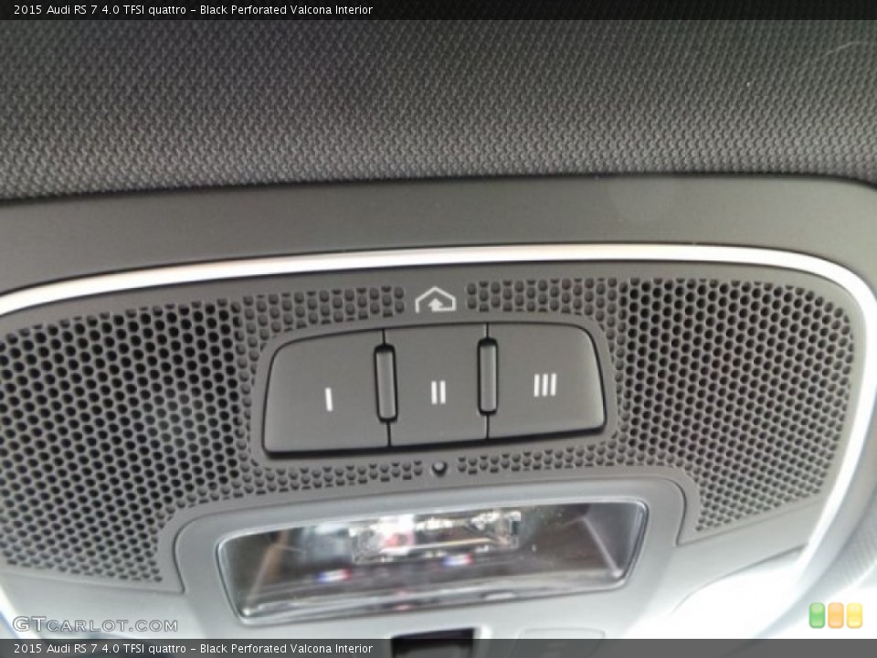 Black Perforated Valcona Interior Controls for the 2015 Audi RS 7 4.0 TFSI quattro #102158117