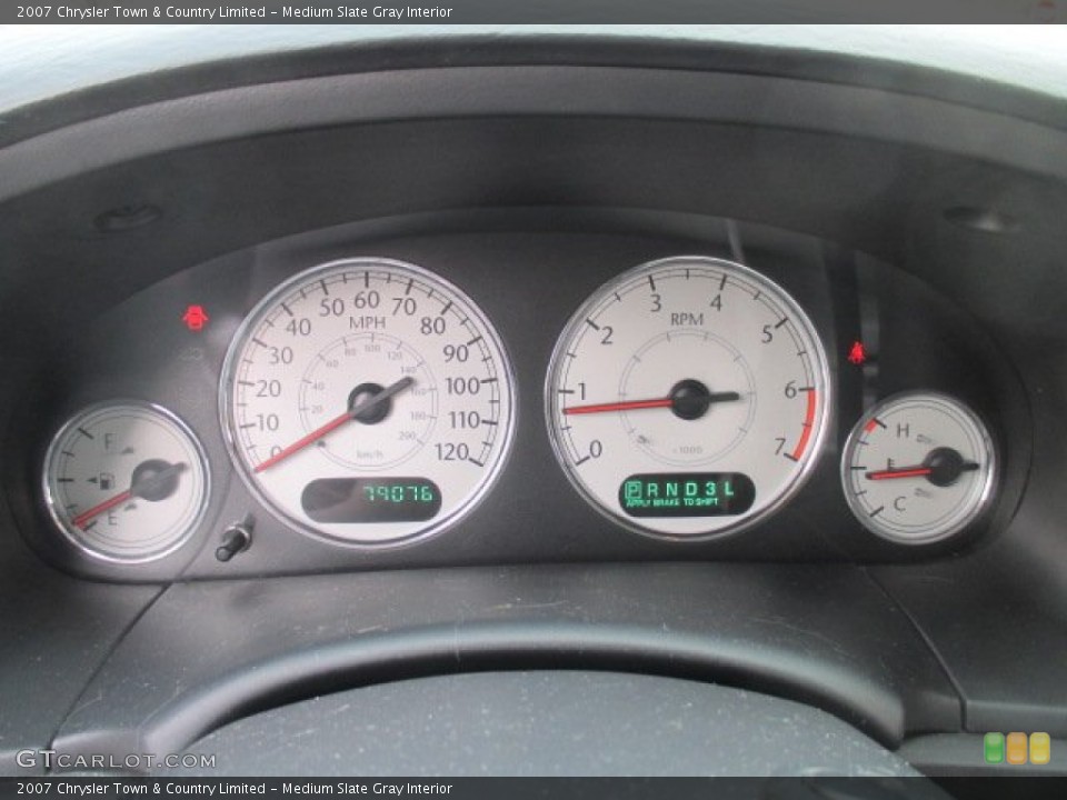 Medium Slate Gray Interior Gauges for the 2007 Chrysler Town & Country Limited #102158780