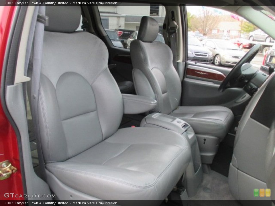 Medium Slate Gray Interior Front Seat for the 2007 Chrysler Town & Country Limited #102158887