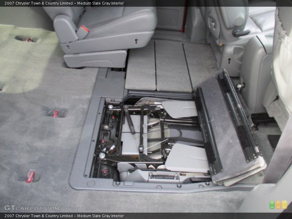 Medium Slate Gray Interior Rear Seat for the 2007 Chrysler Town & Country Limited #102158903