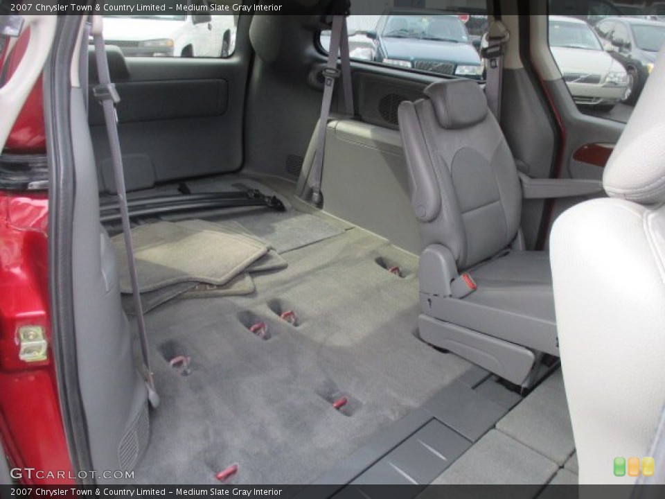 Medium Slate Gray Interior Rear Seat for the 2007 Chrysler Town & Country Limited #102158912