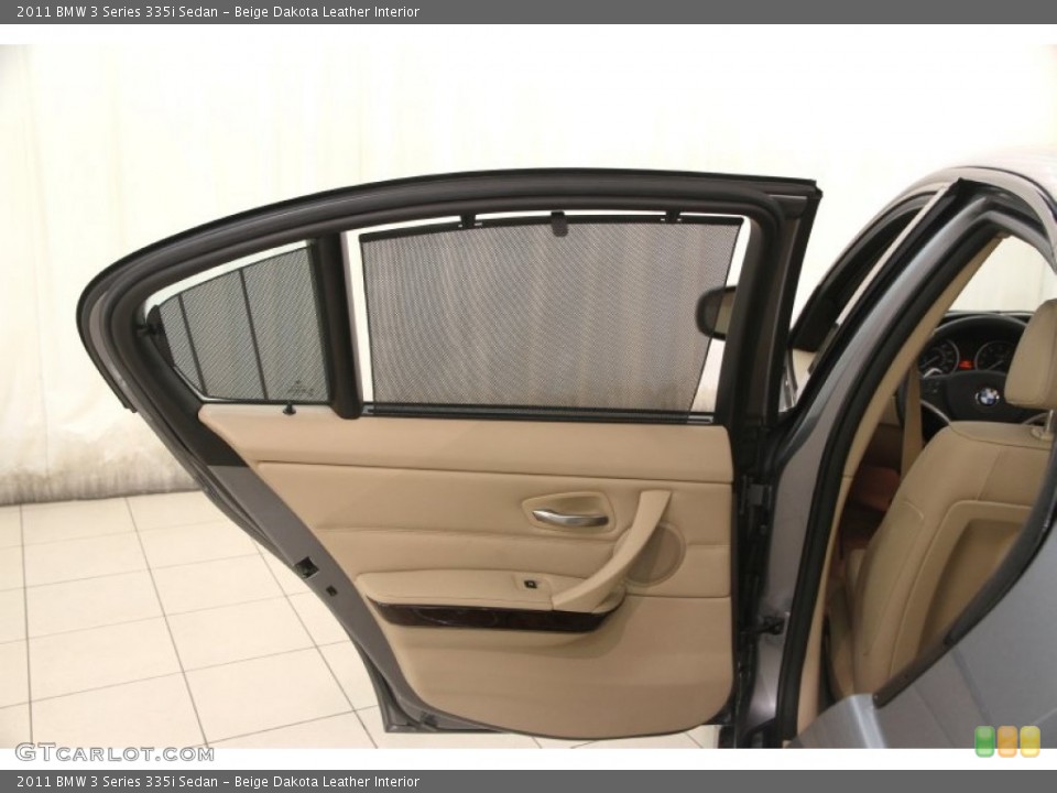 Beige Dakota Leather Interior Door Panel for the 2011 BMW 3 Series 335i Sedan #102158957