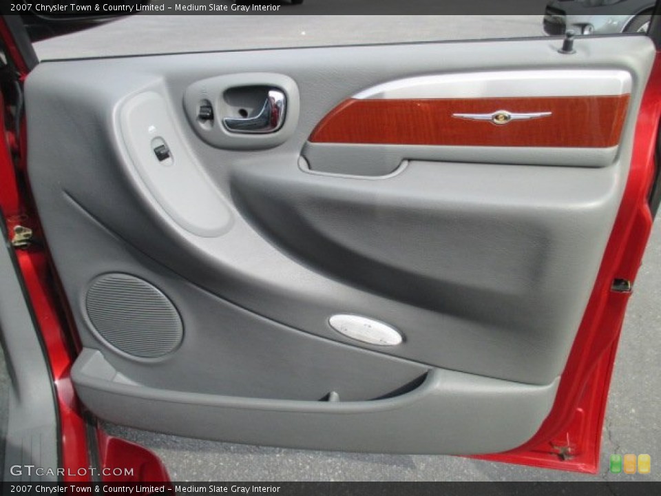 Medium Slate Gray Interior Door Panel for the 2007 Chrysler Town & Country Limited #102158978