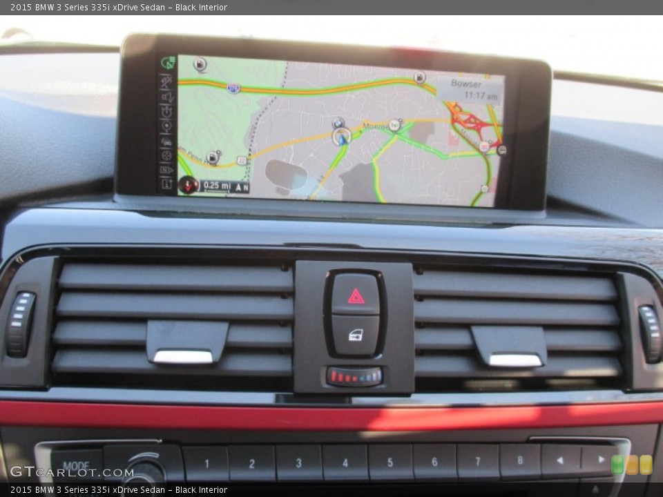 Black Interior Navigation for the 2015 BMW 3 Series 335i xDrive Sedan #102159509