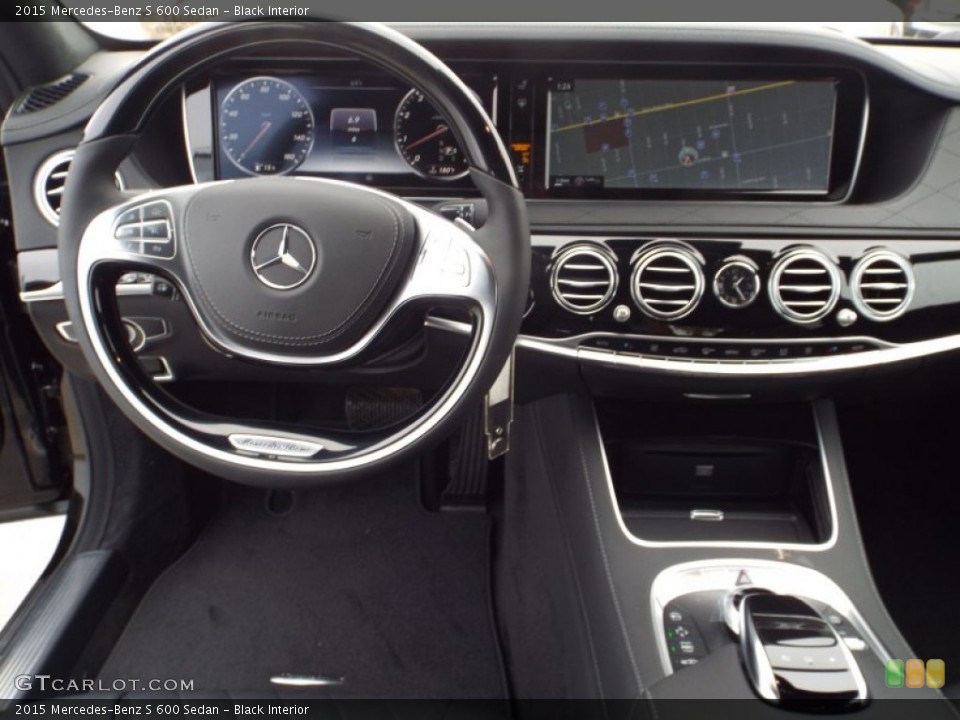 Black Interior Dashboard for the 2015 Mercedes-Benz S 600 Sedan #102161729