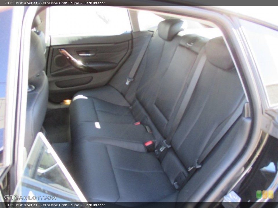 Black Interior Rear Seat for the 2015 BMW 4 Series 428i xDrive Gran Coupe #102161897