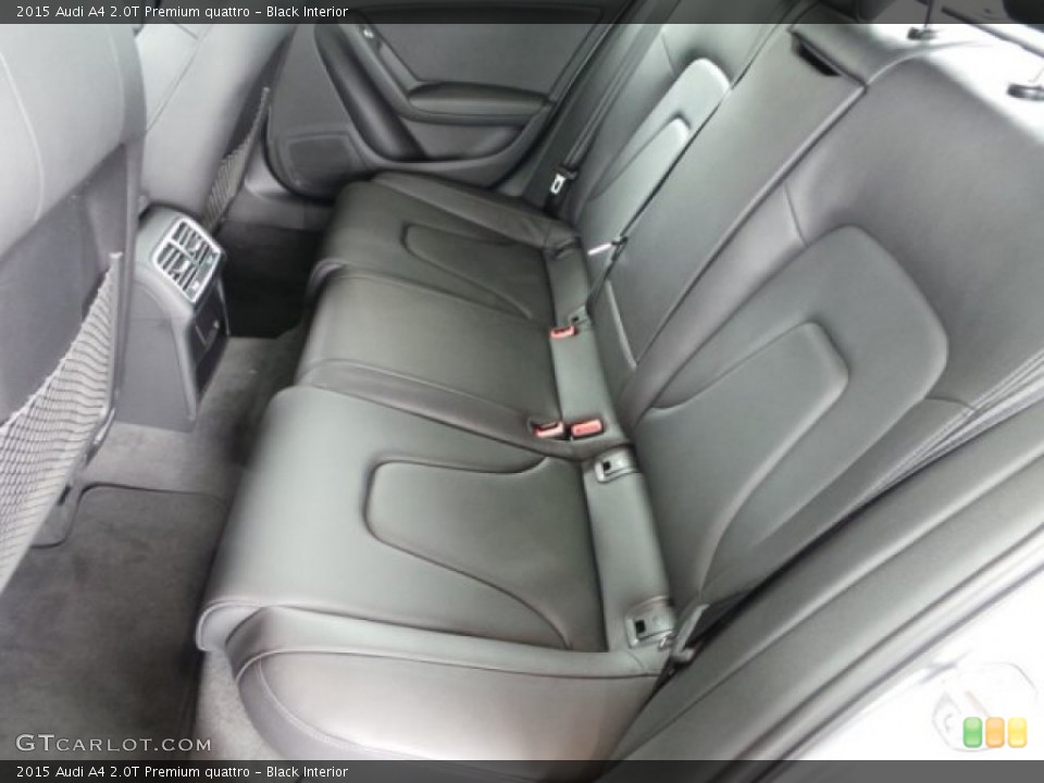Black Interior Rear Seat for the 2015 Audi A4 2.0T Premium quattro #102162251