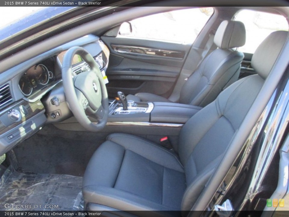 Black Interior Front Seat for the 2015 BMW 7 Series 740Li xDrive Sedan #102162890