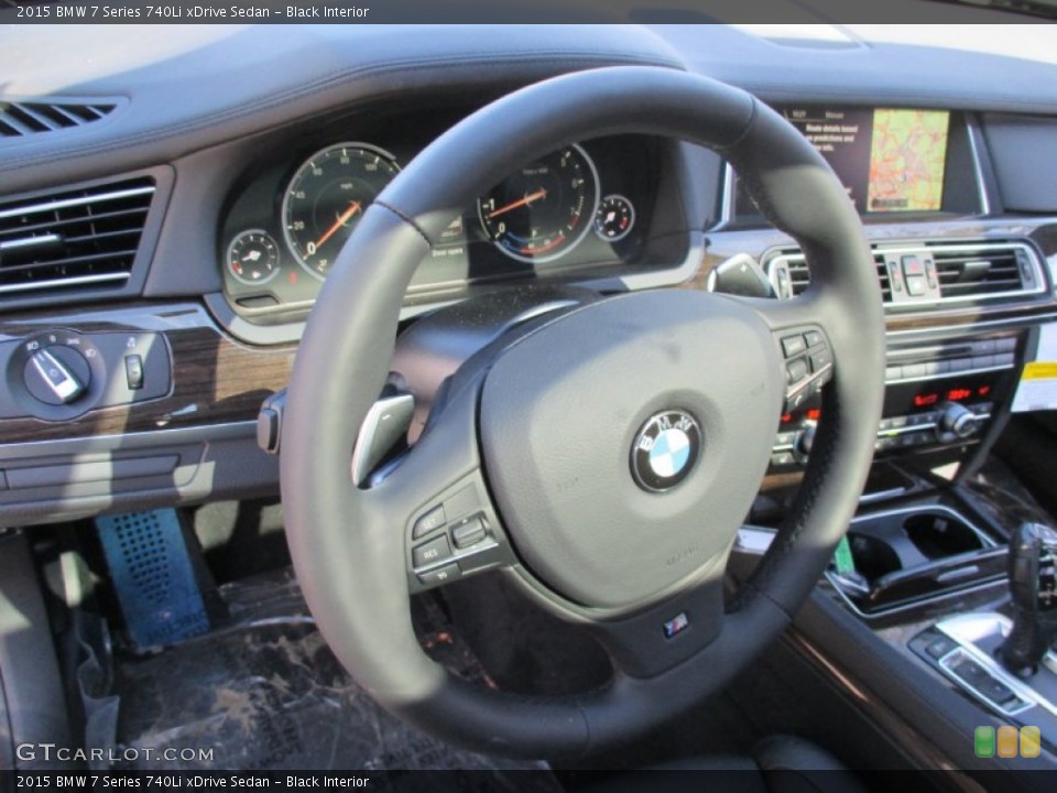 Black Interior Steering Wheel for the 2015 BMW 7 Series 740Li xDrive Sedan #102162935