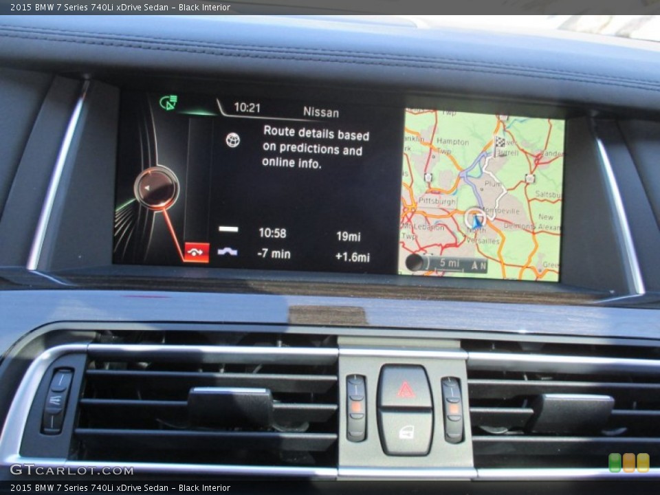 Black Interior Navigation for the 2015 BMW 7 Series 740Li xDrive Sedan #102162980