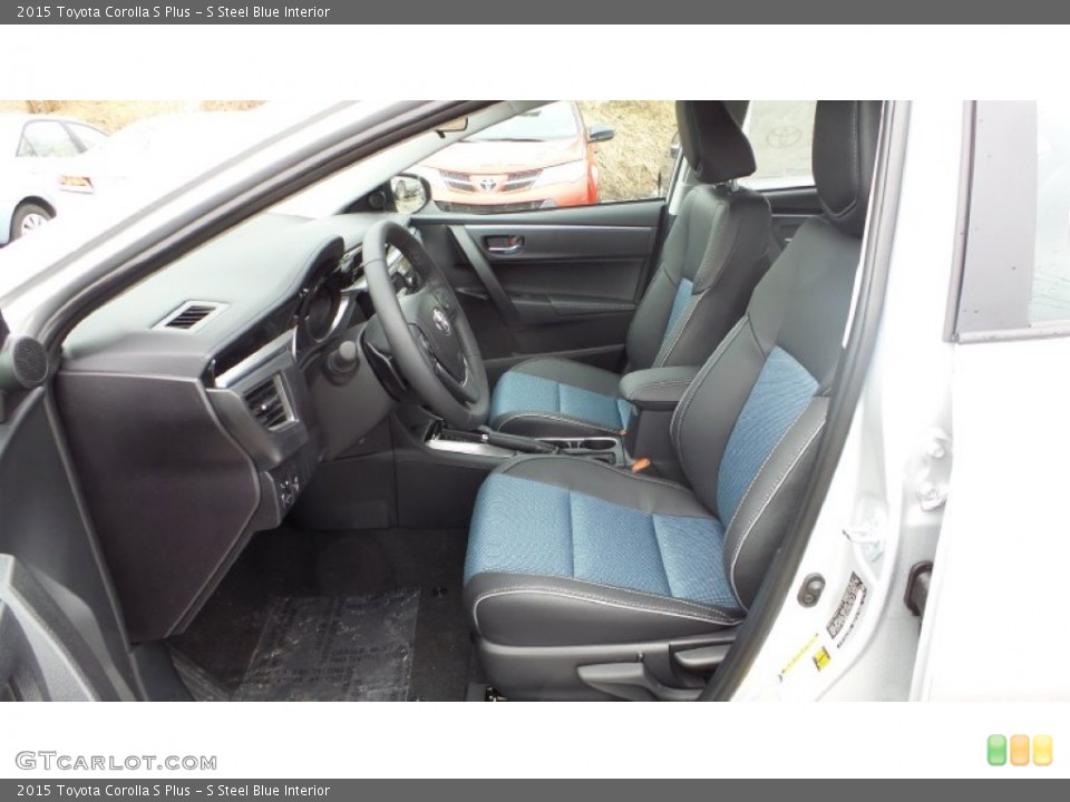 S Steel Blue Interior Photo for the 2015 Toyota Corolla S Plus #102164594