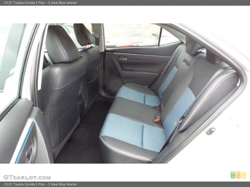 S Steel Blue Interior Rear Seat for the 2015 Toyota Corolla S Plus #102164636
