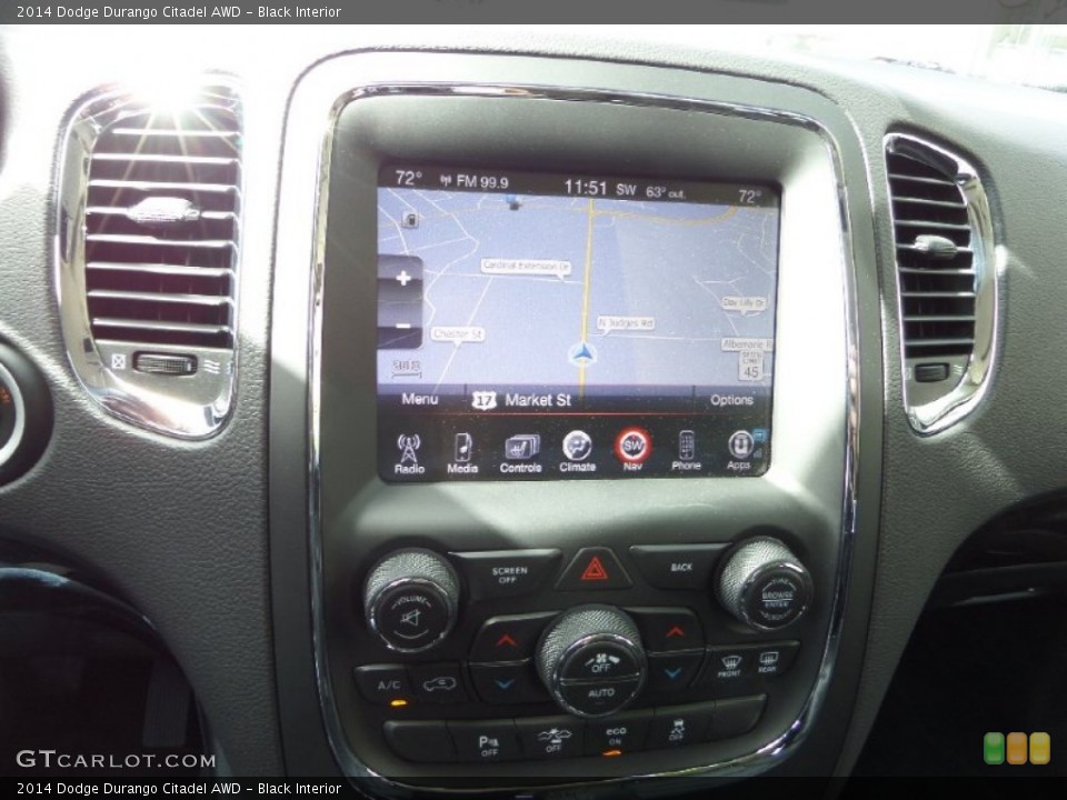 Black Interior Navigation for the 2014 Dodge Durango Citadel AWD #102165779