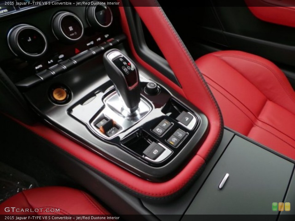 Jet/Red Duotone Interior Transmission for the 2015 Jaguar F-TYPE V8 S Convertible #102166859