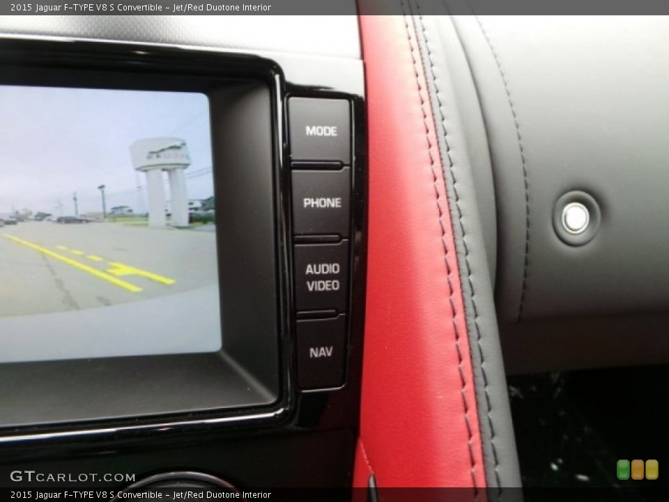 Jet/Red Duotone Interior Controls for the 2015 Jaguar F-TYPE V8 S Convertible #102166949