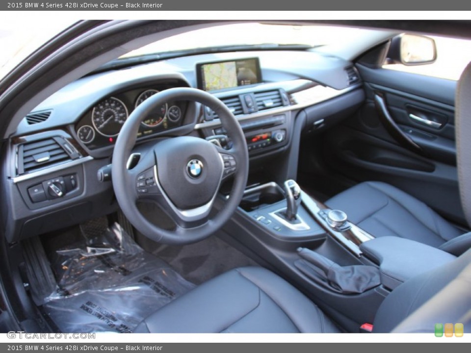 Black Interior Prime Interior for the 2015 BMW 4 Series 428i xDrive Coupe #102167310