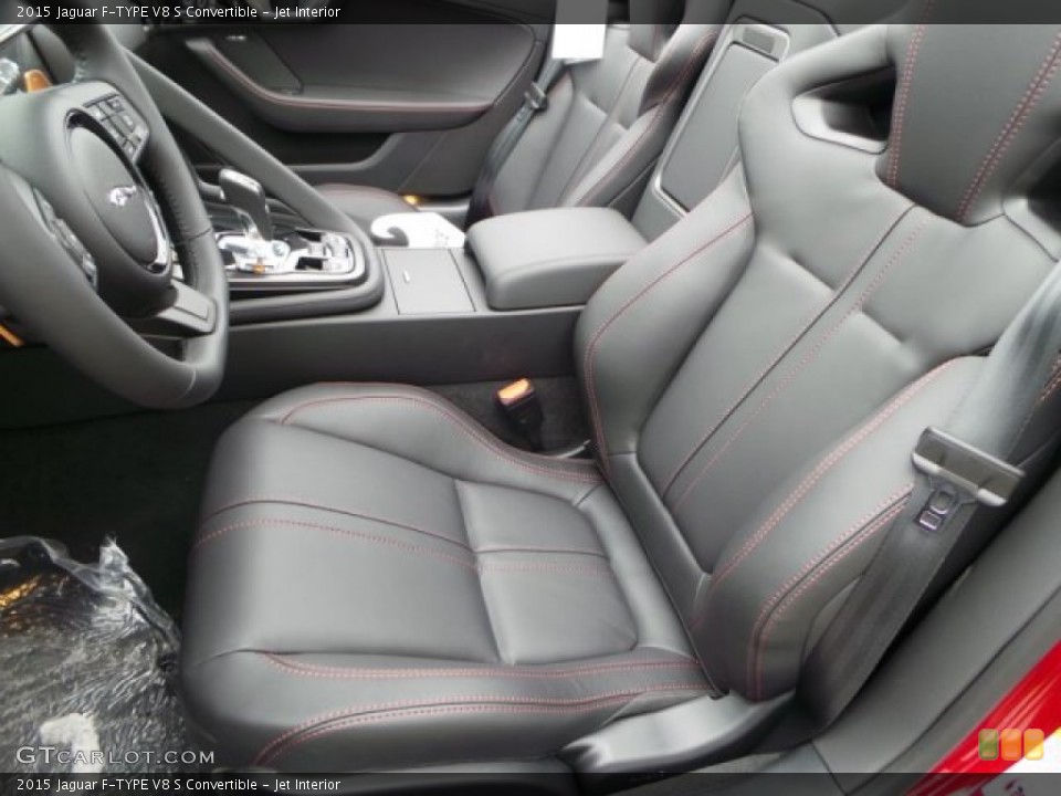 Jet Interior Front Seat for the 2015 Jaguar F-TYPE V8 S Convertible #102167384