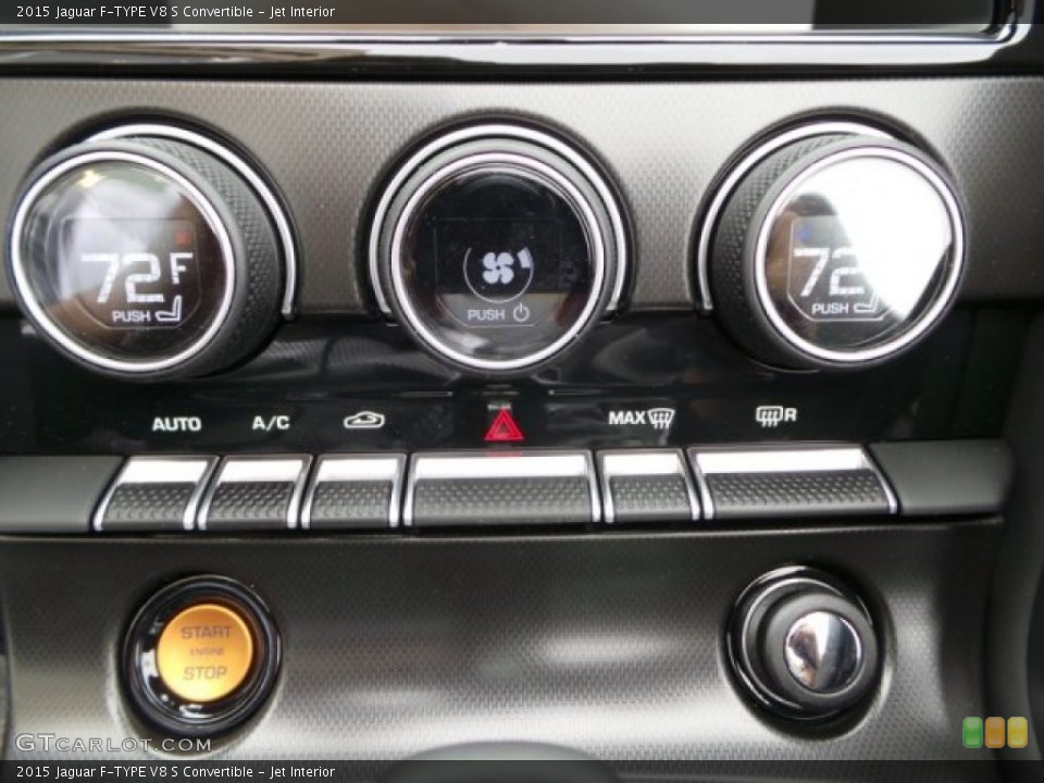 Jet Interior Controls for the 2015 Jaguar F-TYPE V8 S Convertible #102167564