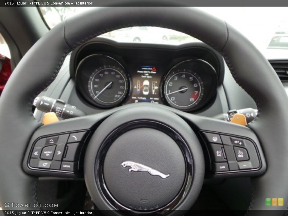 Jet Interior Steering Wheel for the 2015 Jaguar F-TYPE V8 S Convertible #102167608