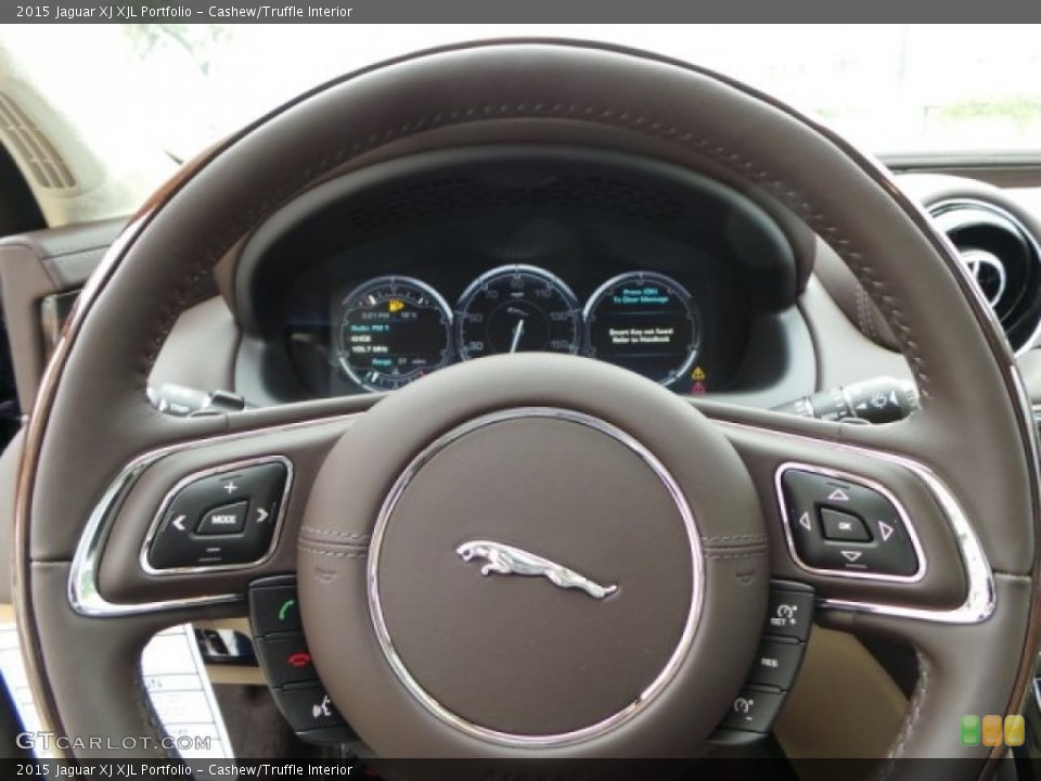 Cashew/Truffle Interior Steering Wheel for the 2015 Jaguar XJ XJL Portfolio #102168728