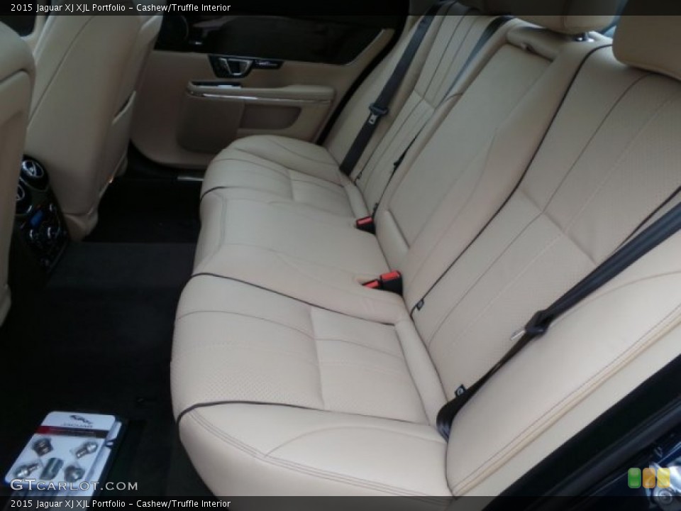 Cashew/Truffle Interior Rear Seat for the 2015 Jaguar XJ XJL Portfolio #102168761