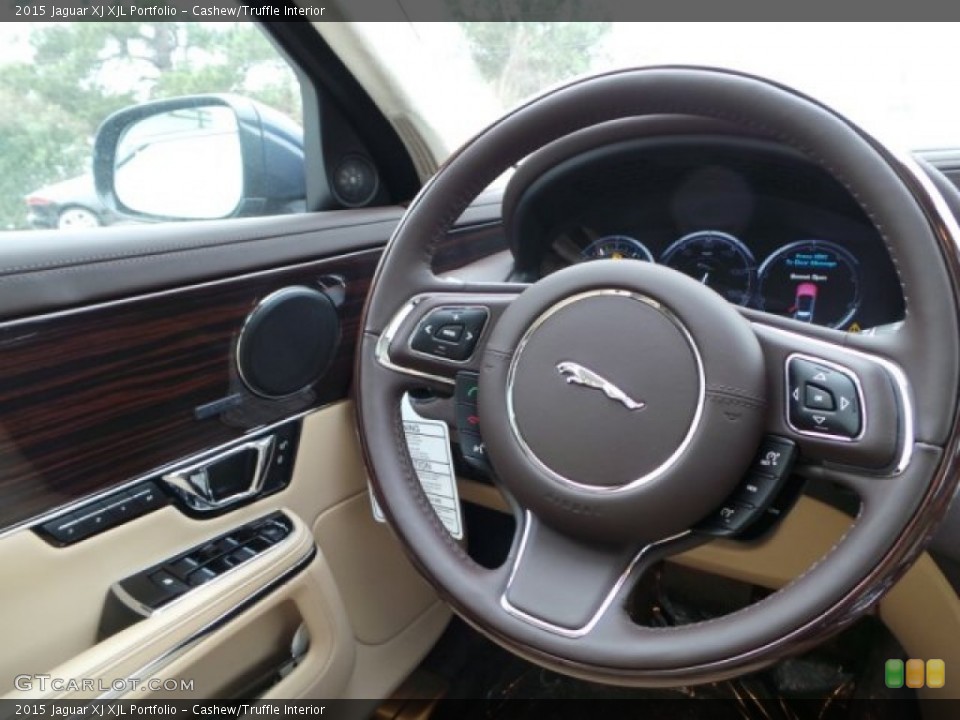 Cashew/Truffle Interior Steering Wheel for the 2015 Jaguar XJ XJL Portfolio #102168798