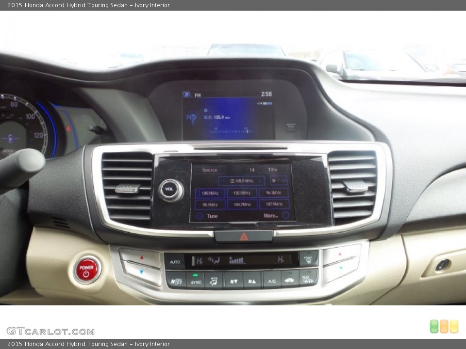 Ivory Interior Controls For The 2015 Honda Accord Hybrid