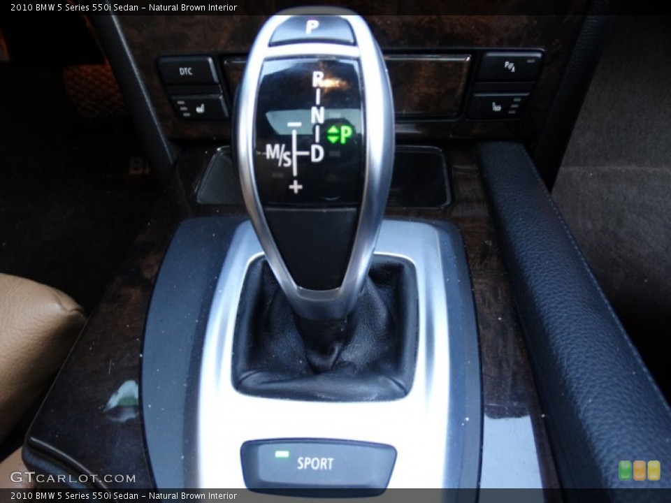 Natural Brown Interior Transmission for the 2010 BMW 5 Series 550i Sedan #102171755