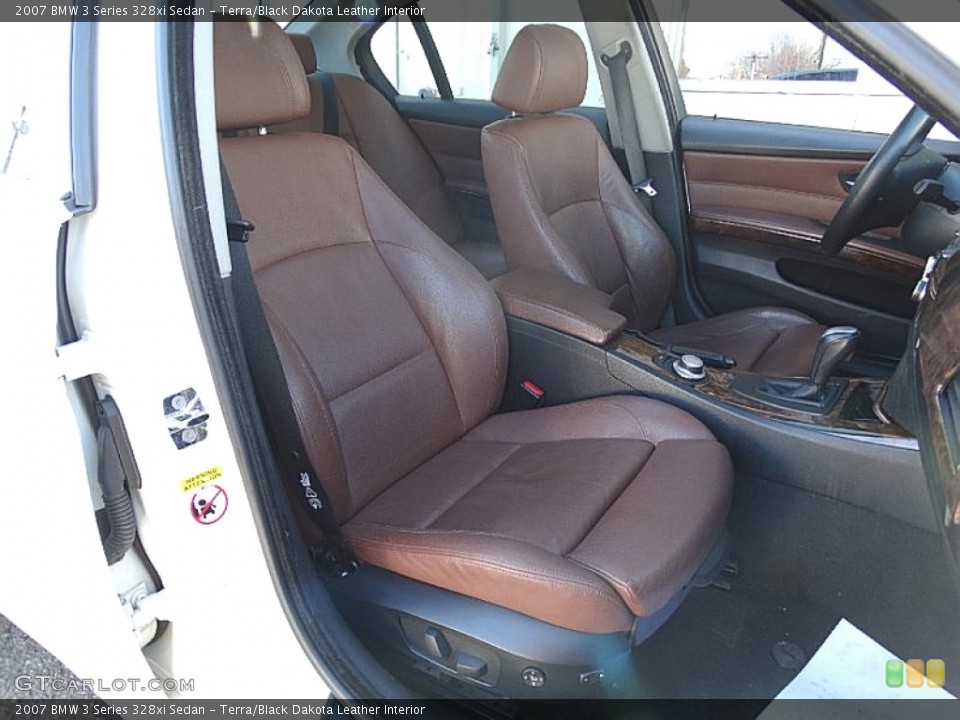 Terra/Black Dakota Leather Interior Photo for the 2007 BMW 3 Series 328xi Sedan #102172457