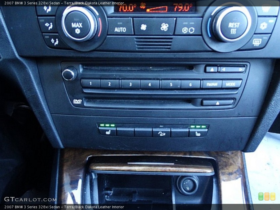 Terra/Black Dakota Leather Interior Controls for the 2007 BMW 3 Series 328xi Sedan #102172586