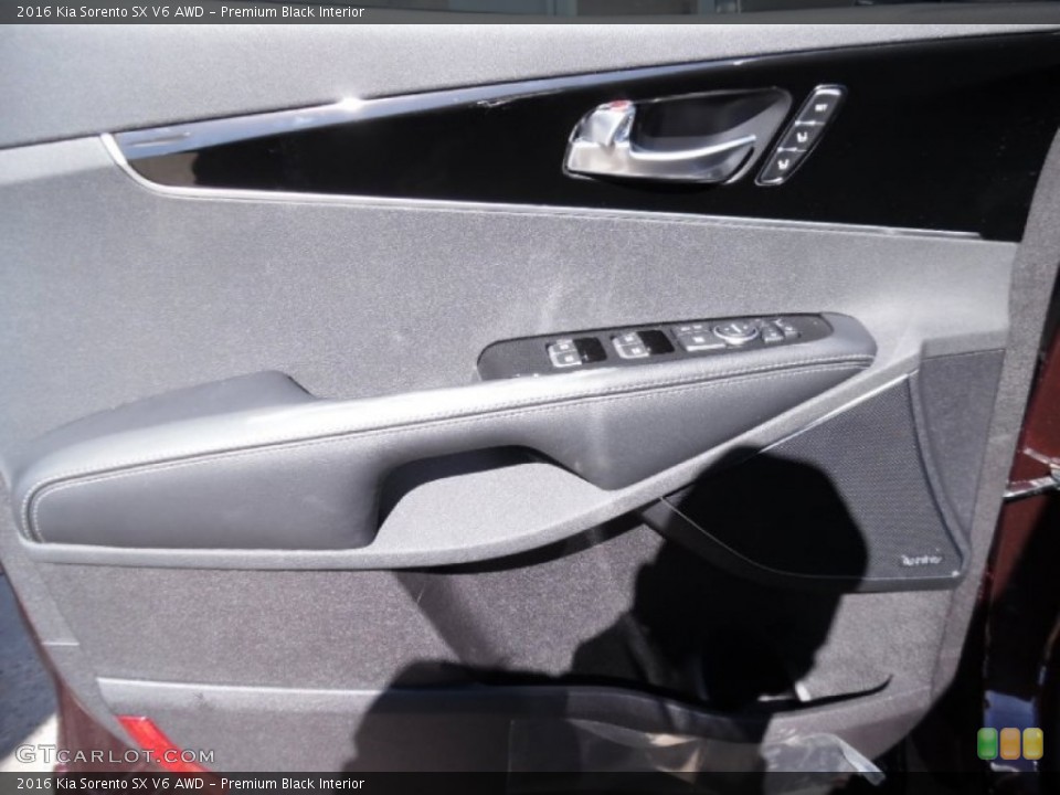 Premium Black Interior Door Panel for the 2016 Kia Sorento SX V6 AWD #102172634