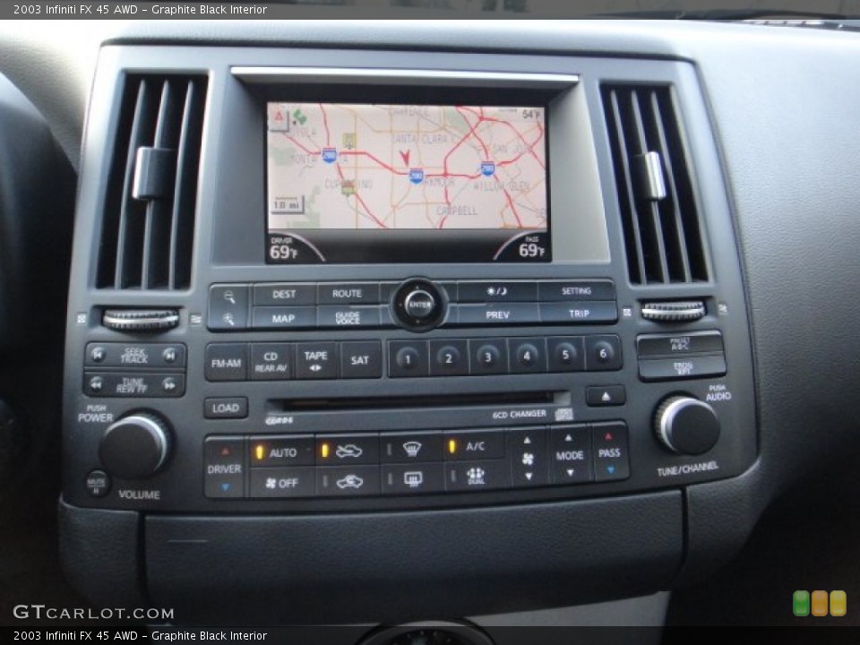 Graphite Black Interior Controls for the 2003 Infiniti FX 45 AWD #102173171