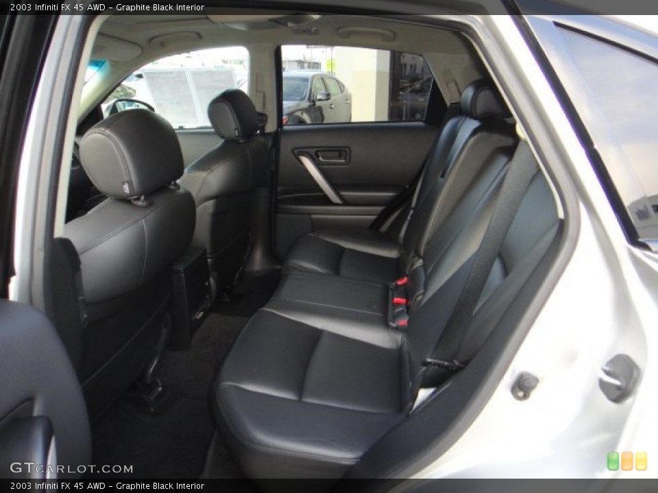 Graphite Black Interior Rear Seat for the 2003 Infiniti FX 45 AWD #102173264