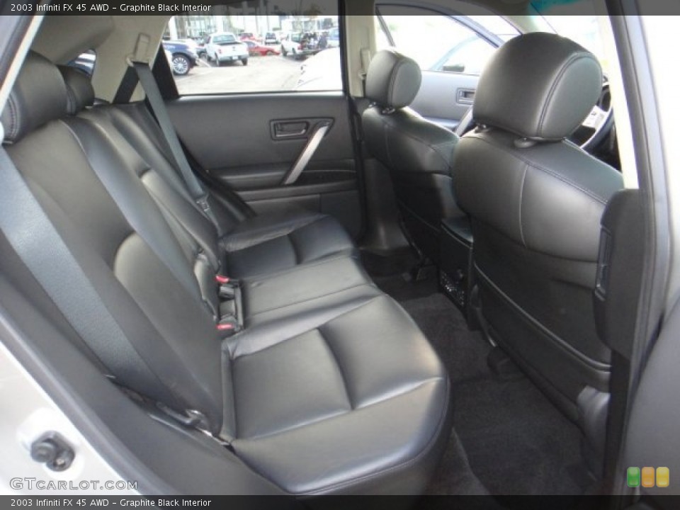 Graphite Black Interior Rear Seat for the 2003 Infiniti FX 45 AWD #102173357