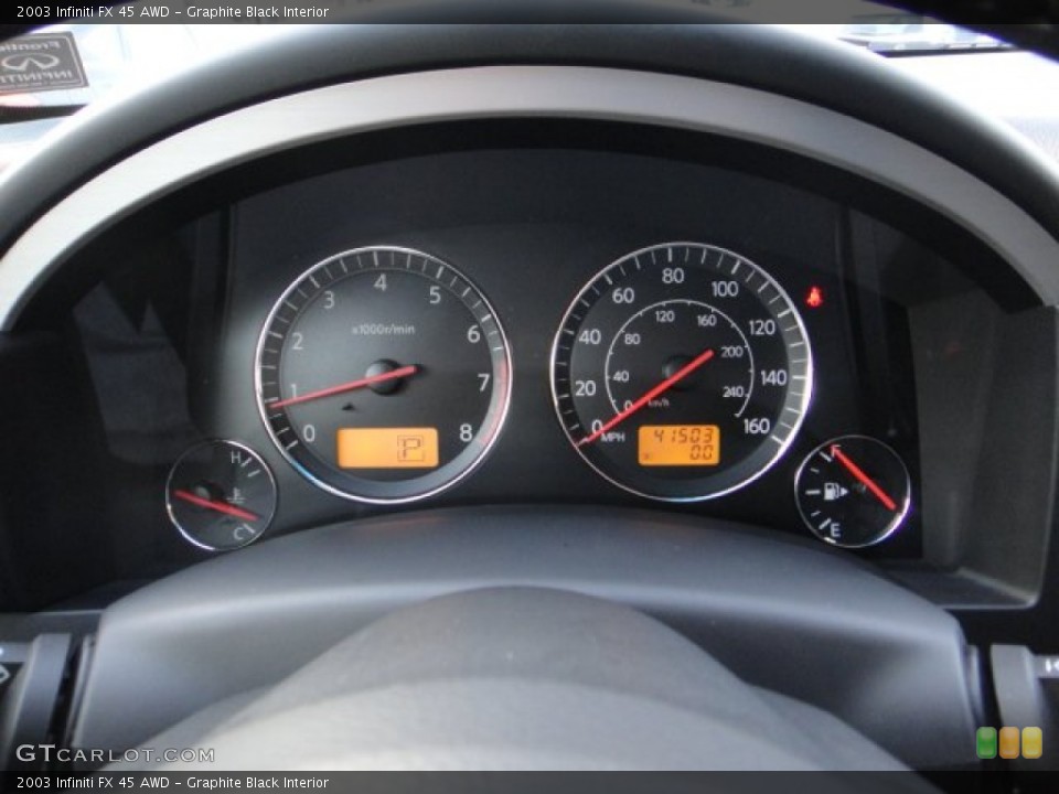 Graphite Black Interior Gauges for the 2003 Infiniti FX 45 AWD #102173489