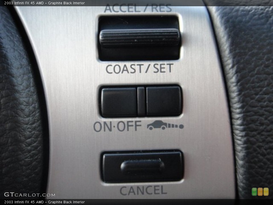 Graphite Black Interior Controls for the 2003 Infiniti FX 45 AWD #102173508