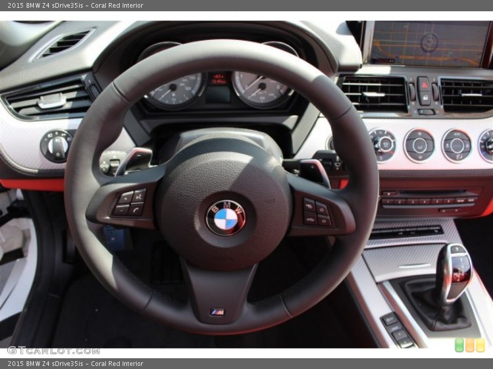 Coral Red Interior Steering Wheel for the 2015 BMW Z4 sDrive35is #102175034