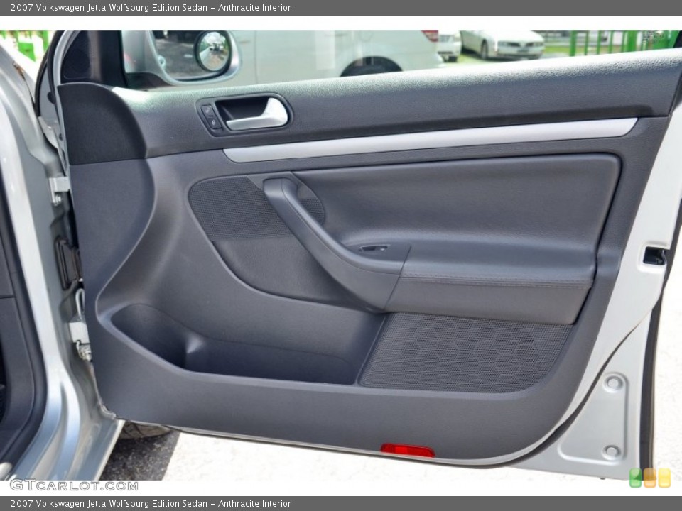 Anthracite Interior Door Panel for the 2007 Volkswagen Jetta Wolfsburg Edition Sedan #102176597