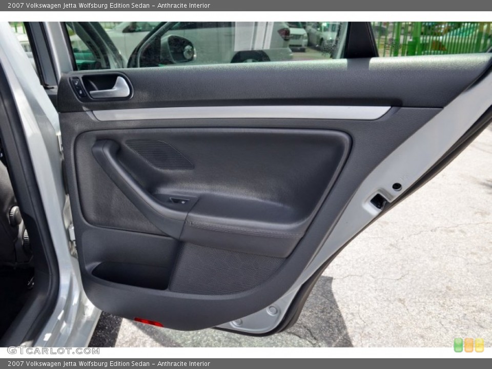 Anthracite Interior Door Panel for the 2007 Volkswagen Jetta Wolfsburg Edition Sedan #102176774