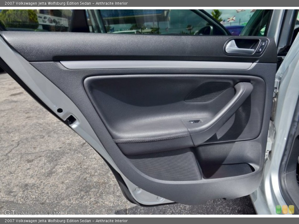 Anthracite Interior Door Panel for the 2007 Volkswagen Jetta Wolfsburg Edition Sedan #102177260