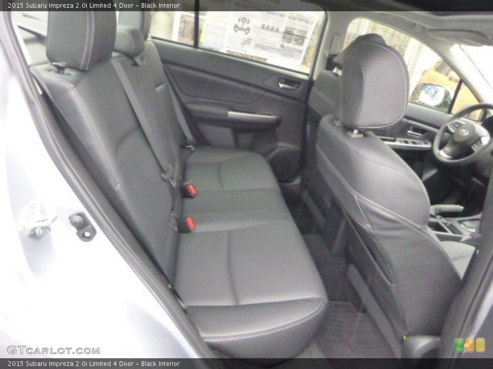Black Interior Rear Seat for the 2015 Subaru Impreza 2.0i Limited 4 Door #102180449