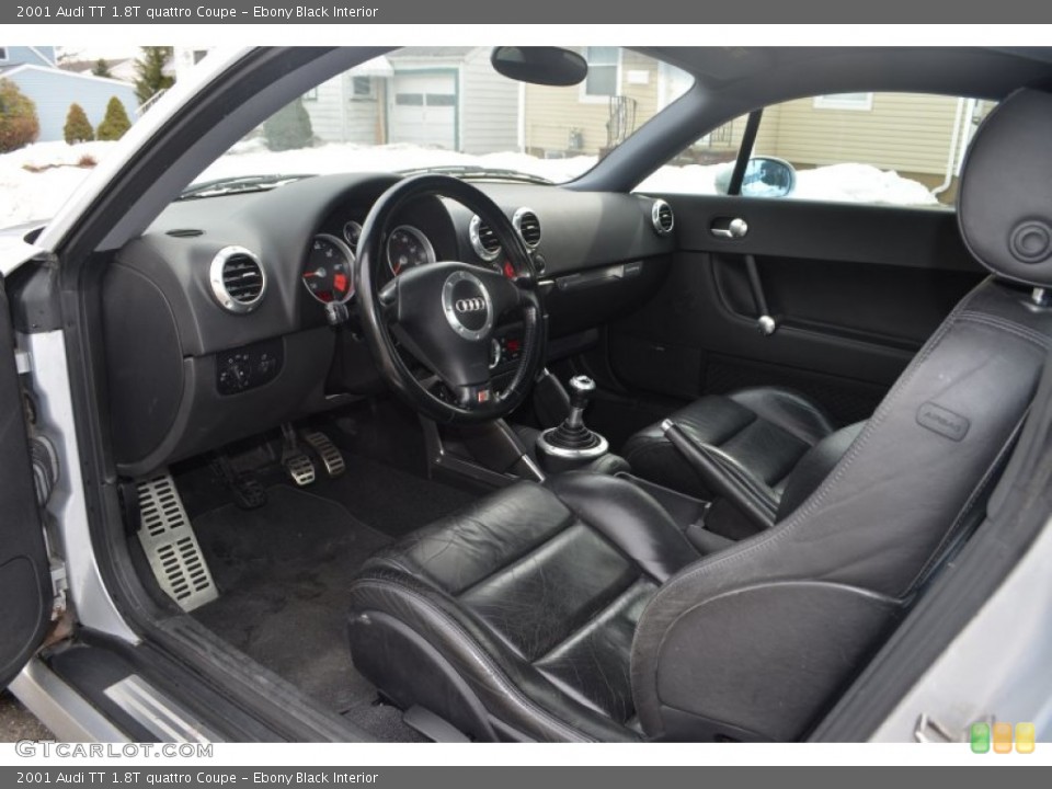 Ebony Black Interior Prime Interior for the 2001 Audi TT 1.8T quattro Coupe #102180713