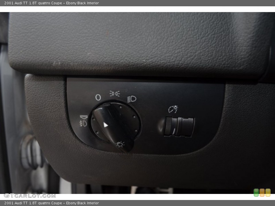 Ebony Black Interior Controls for the 2001 Audi TT 1.8T quattro Coupe #102180746