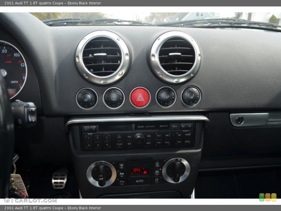 Ebony Black Interior Controls for the 2001 Audi TT 1.8T quattro Coupe #102180791