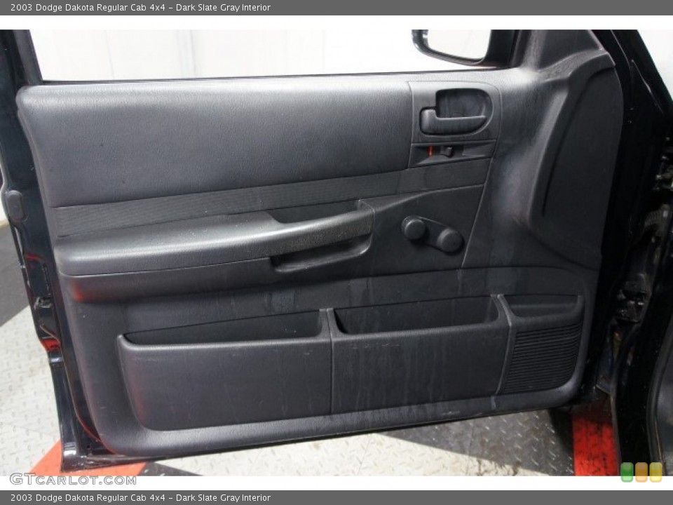 Dark Slate Gray Interior Door Panel for the 2003 Dodge Dakota Regular Cab 4x4 #102181712